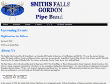 Tablet Screenshot of gordonpipeband.com